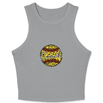 Discover Leopard Cheetah Softball Coachs Womens Trendy Crop Tank Top