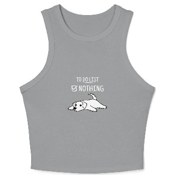 Discover To Do List Great Pyrenees Dog Crop Tank Top