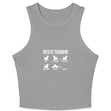 Discover Westie Training for West Highland White Terrier Owners Crop Tank Top