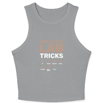 Discover Labrador Lab Dog Chocolate Lab Tricks Black Labrador Crop Tank Top