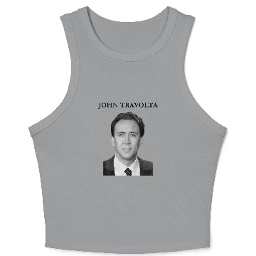 Discover Nicolas Cage is John Travolta Face Off Crop Tank Top