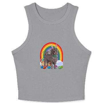 Discover Newfoundland Dog Easter Eggs Bunny Crop Tank Top