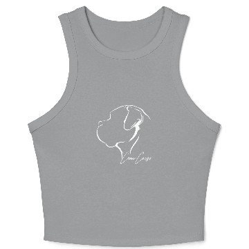 Discover Proud Cane Corso profile dog mom breed dog Crop Tank Top