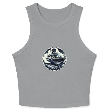 Discover Muscle Car Prototype Racing 21 Crop Tank Top