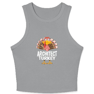 Discover Thanksgiving Architect Turkey Matching Pajama Crop Tank Top