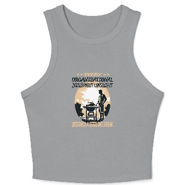 Discover Organizational Development Consultant Funny BBQ Chef Grill Crop Tank Top