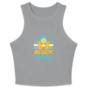 Discover Welcome to the Block Party Volleyball Crop Tank Top