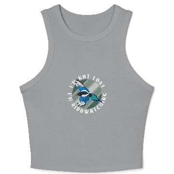 Discover Wing birdwatching birder outdoor birdwatcher birding 10 Crop Tank Top
