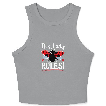 Discover This Lady Rules Insect Future Entomologist Ladybug 21 Crop Tank Top