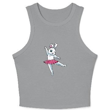 Discover Rabbit Ballet Dance Ballerina Bunny Dancing Danseuse Crop Tank Top