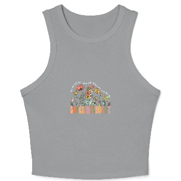 Discover Superintendent Wildflower Retro Supervisor Daisy Crop Tank Top