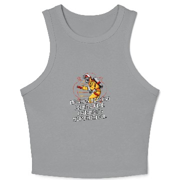 Discover Me When Hearing Light a Fires Firefighter Memes Fireman 21 Crop Tank Top