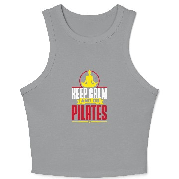 Discover Pilates Instructor Fitness Workout Exercise Training Crop Tank Top
