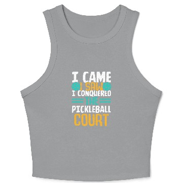 Discover Pickleball Blogger Meme Quote 12 Crop Tank Top