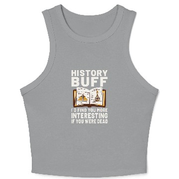 Discover History Teacher Student History Professor History Buff Crop Tank Top