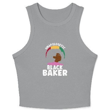 Discover Unapologetic Black Baker Juneteenth African American Afro Crop Tank Top