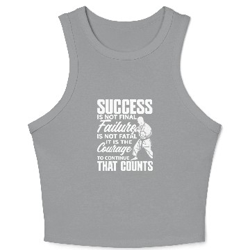 Discover It Is The Courage To Continue That Counts Karate Jiu Jitsu Crop Tank Top
