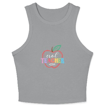 Discover Cute ESOL Teacher Appreciation Crop Tank Top