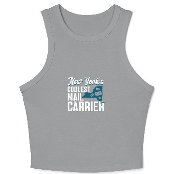 Discover New Yorks coolest mail carrier postal worker mail lady Crop Tank Top
