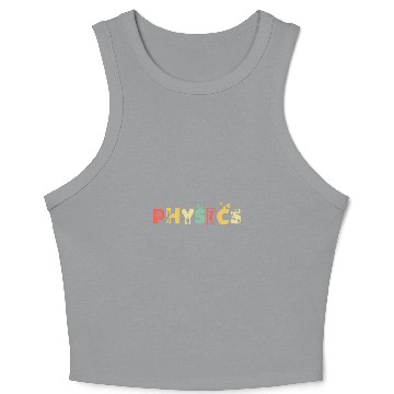 Discover Retro Science Subject Professor Scientist vintages Physics Crop Tank Top