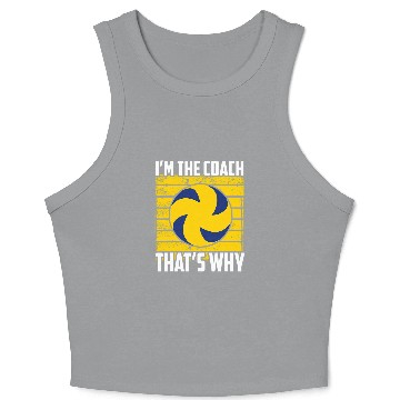 Discover Volleyball Coaching Gift I VBall Assistant Coachs 23 Crop Tank Top