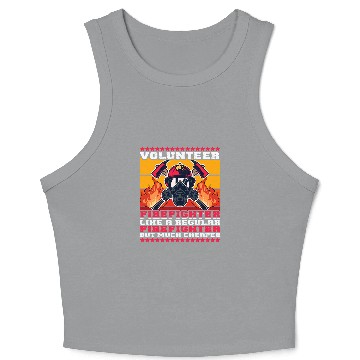 Discover Volunteer Firefighter Fireman 2Firefighters Crop Tank Top