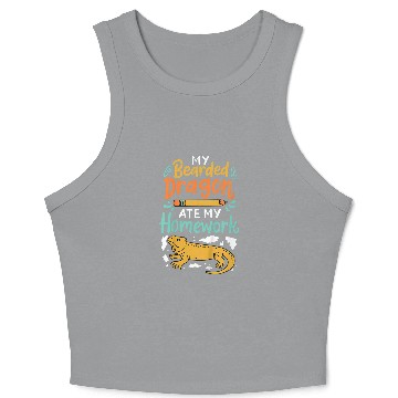 Discover Kids Bearded Dragon Student Crop Tank Top