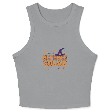 Discover Referee Squad Witch Halloween Matching Umpire Crop Tank Top