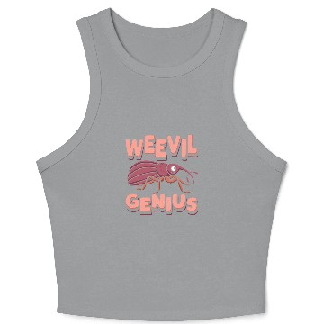 Discover Weevil Genius Bug Expert Entomologist Insect Lover Hunter Crop Tank Top