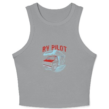 Discover Camping Motorhomes Campervan RV Pilot Crop Tank Top