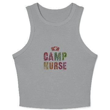 Discover CAMP nurses Leopard Print Nursing Student Camping medicals Crop Tank Top