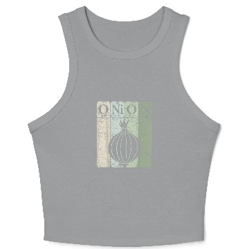 Discover Onion Periodic Table Elements Vegetables Farmer Retro 26 Crop Tank Top