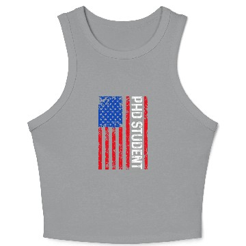 Discover PhD Student Dissertation Doctorate Graduation 63 Crop Tank Top