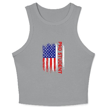 Discover PhD Student Dissertation Doctorate Graduation 47 Crop Tank Top