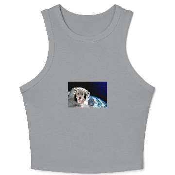 Discover Dog in Space Great Pyrenees 2 Crop Tank Top