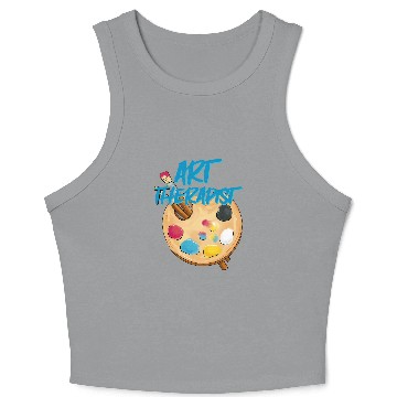 Discover Art Therapy Creative Therapeutic 7 Crop Tank Top