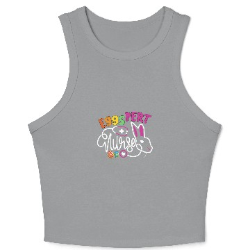 Discover Eggspert nurses Easter Bunny NP Funny RN Easter Day Nursing Crop Tank Top