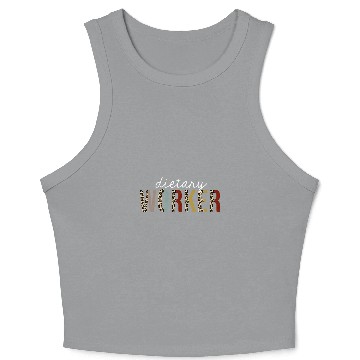 Discover Dietary Worker Leopard Print Funny Appreciation Crop Tank Top