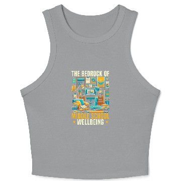 Discover Middle School Counselor Student Counseling Profession 3 Crop Tank Top