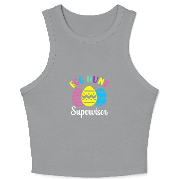 Discover Egg hunt supervisor matching easter eggs hunting group Crop Tank Top
