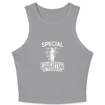 Discover Teacher Scholar Educator Student Learning Special Education Crop Tank Top