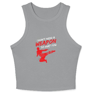 Discover Japanese Martial Arts Karate 5 Crop Tank Top