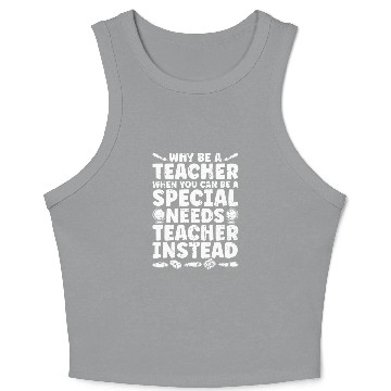 Discover Teacher Student Teaching Scholar Educator Special Education Crop Tank Top