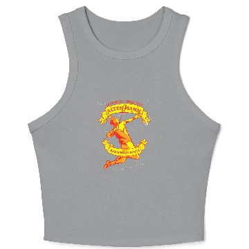 Discover Badminton shuttlecock saying Crop Tank Top