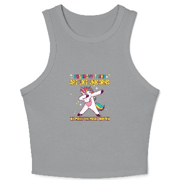 Discover Pharmacy Technician pharmacy school pharmtech Unicorns design Crop Tank Top