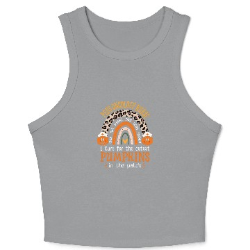 Discover Neuroscience nurses Rainbow Leopard Halloween nurses Crop Tank Top