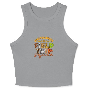 Discover Kindergarten Zoo Field Trip Squad Matching Students Teacher Crop Tank Top