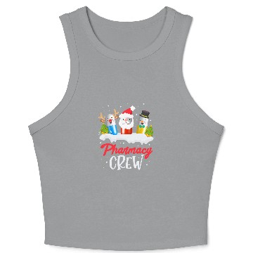 Discover Pharmacy Pharmacist Christmas Crop Tank Top