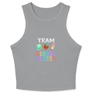 Discover Team Kindergarten First Day Back to School Student Teacher Crop Tank Top
