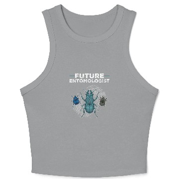 Discover Entomology Student Future Entomologist Insect Animal Bug Crop Tank Top